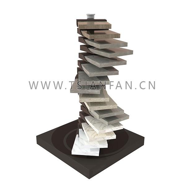 可旋转石英石展架_石英石展架