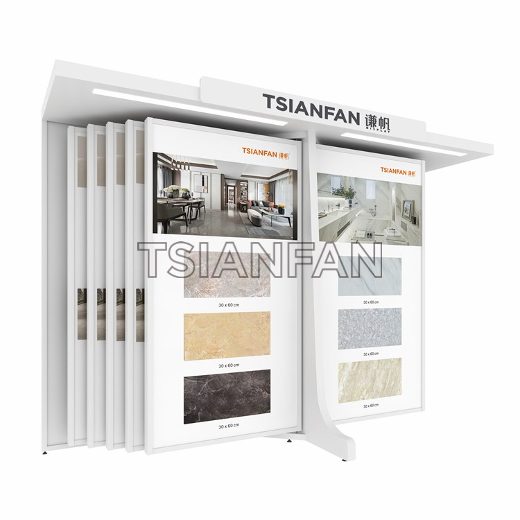 墙砖促销翻页展示架
