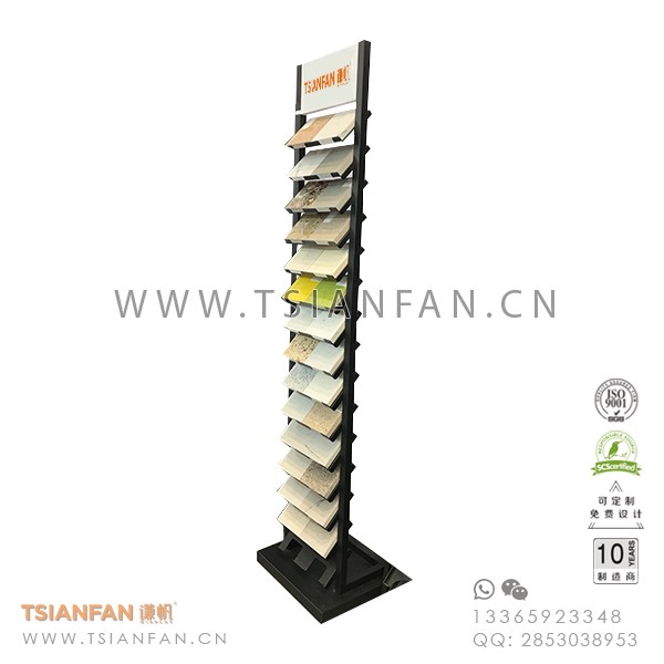 加工定制-石材展架效果图-岗石促销架