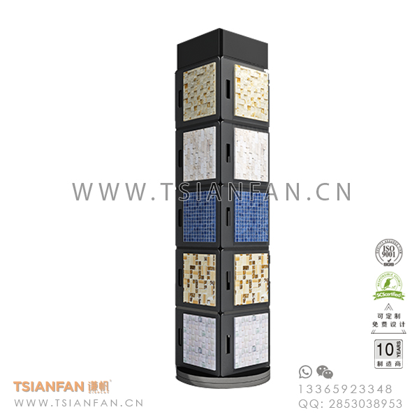 马赛克落地旋转式展示架